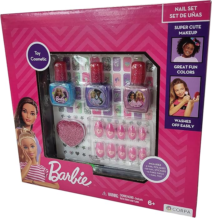 Barbie Nail Art Set Medium II – Kids Beauty Playset - Image 3